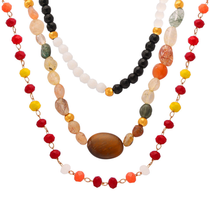 New Retro Light Luxury Handmade Agate Necklace