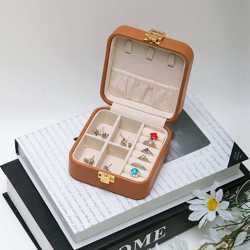 Luxury Portable Jewelry Organizer for Earrings and Rings