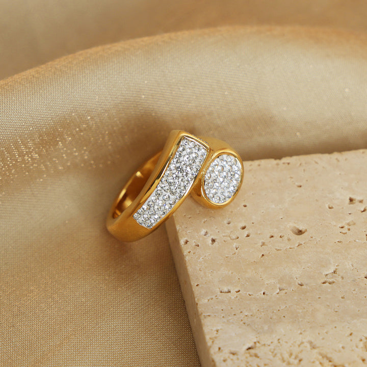 New Designer Geometric Irregular Diamond Ring